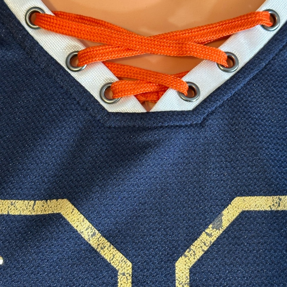 NFL Team Apparel Navy Jersey with White and Orange Details Chicago Bears Forte - Picture 6 of 13